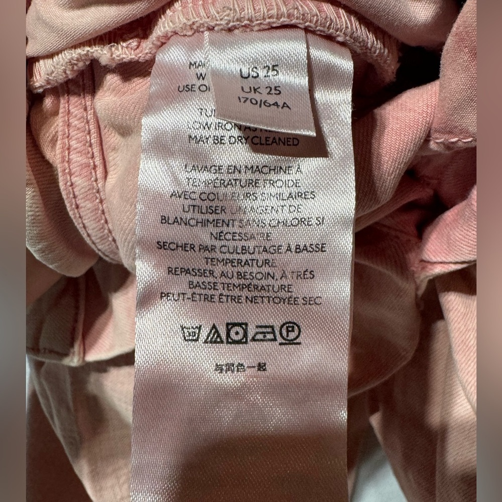 Pilcro and the Letterpress By Anthropologie Womens Jeans Size 25 Pink 5 Pockets - Picture 8 of 8